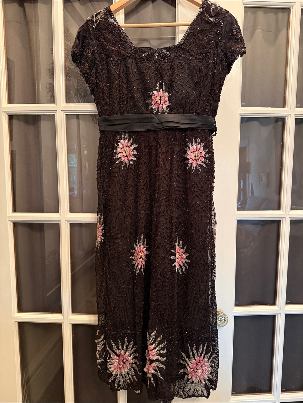 1930s heavily beaded dress